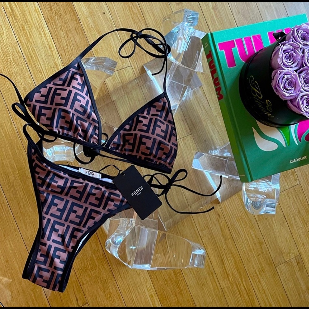 Fendi print bikini
